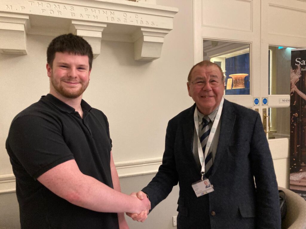 Jake and Cllr Paul May at the meeting of Bath & North East Somerset Council