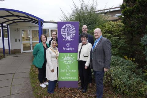 The Mayor of Solihull and dignitaries at the opening of the Apollo Centre, photo courtesy of Solihull Council