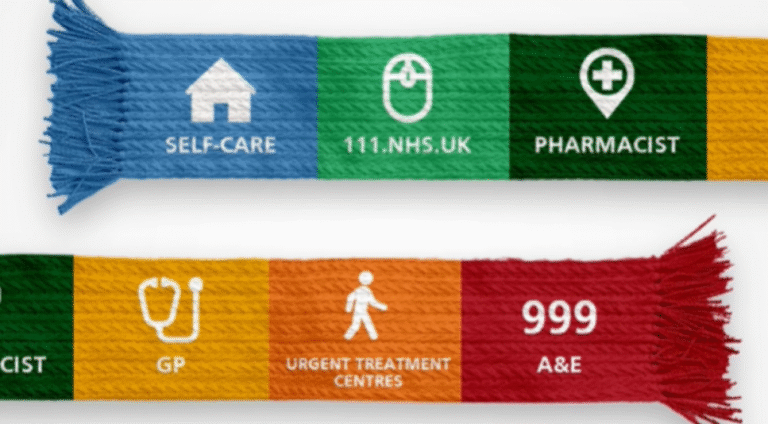 Think Which Service scarf logo